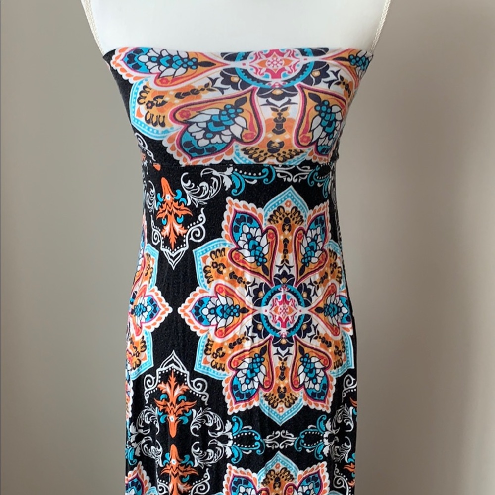 B_envied Strapless Maxi Dress